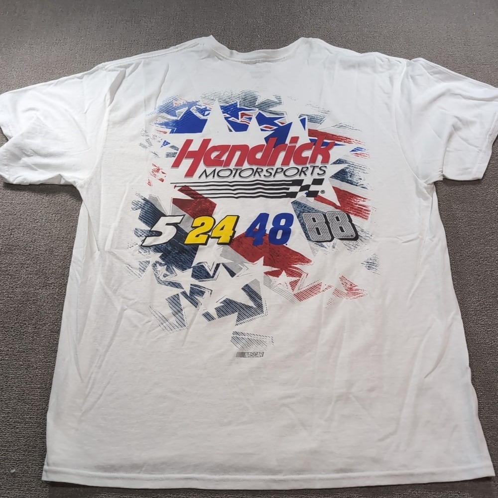 NASCAR Hendrick Motorsport T-Shirt White 5 24 48 88‎ Cars Large